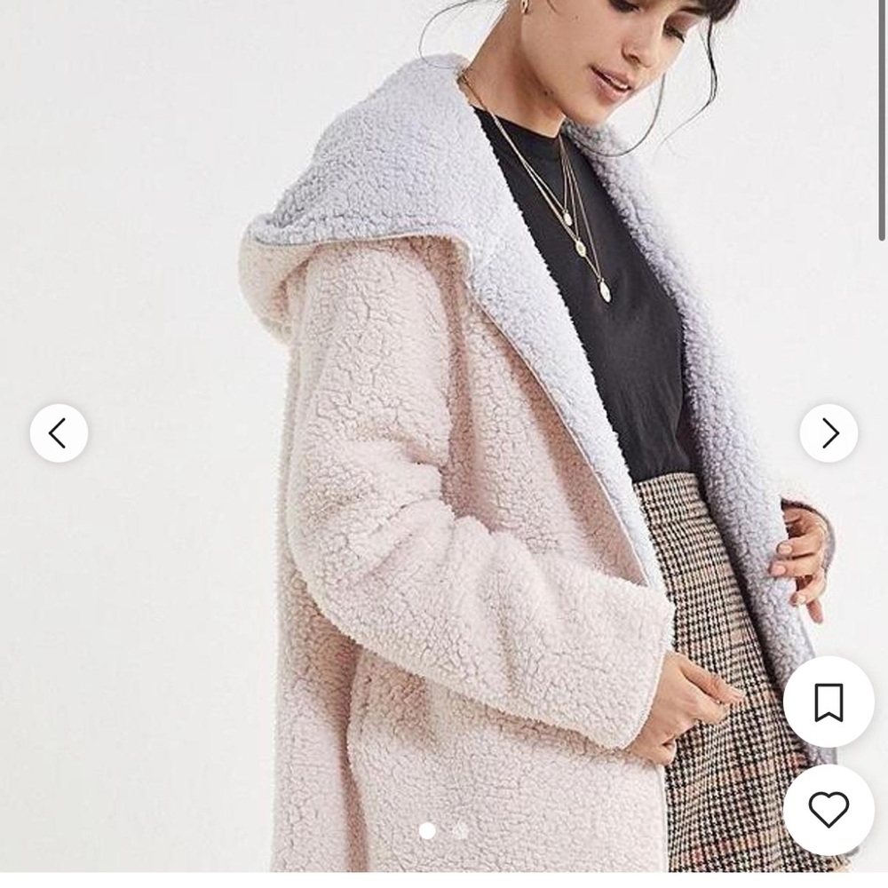 Urban Outfitters Sherpa Jacket Pink/Purple